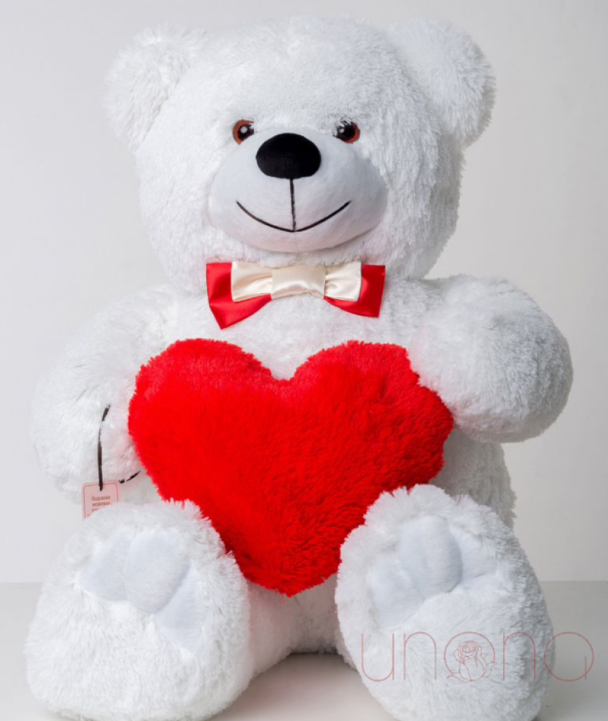 Sweetheart Teddy Bear 110 Cm / White Bear