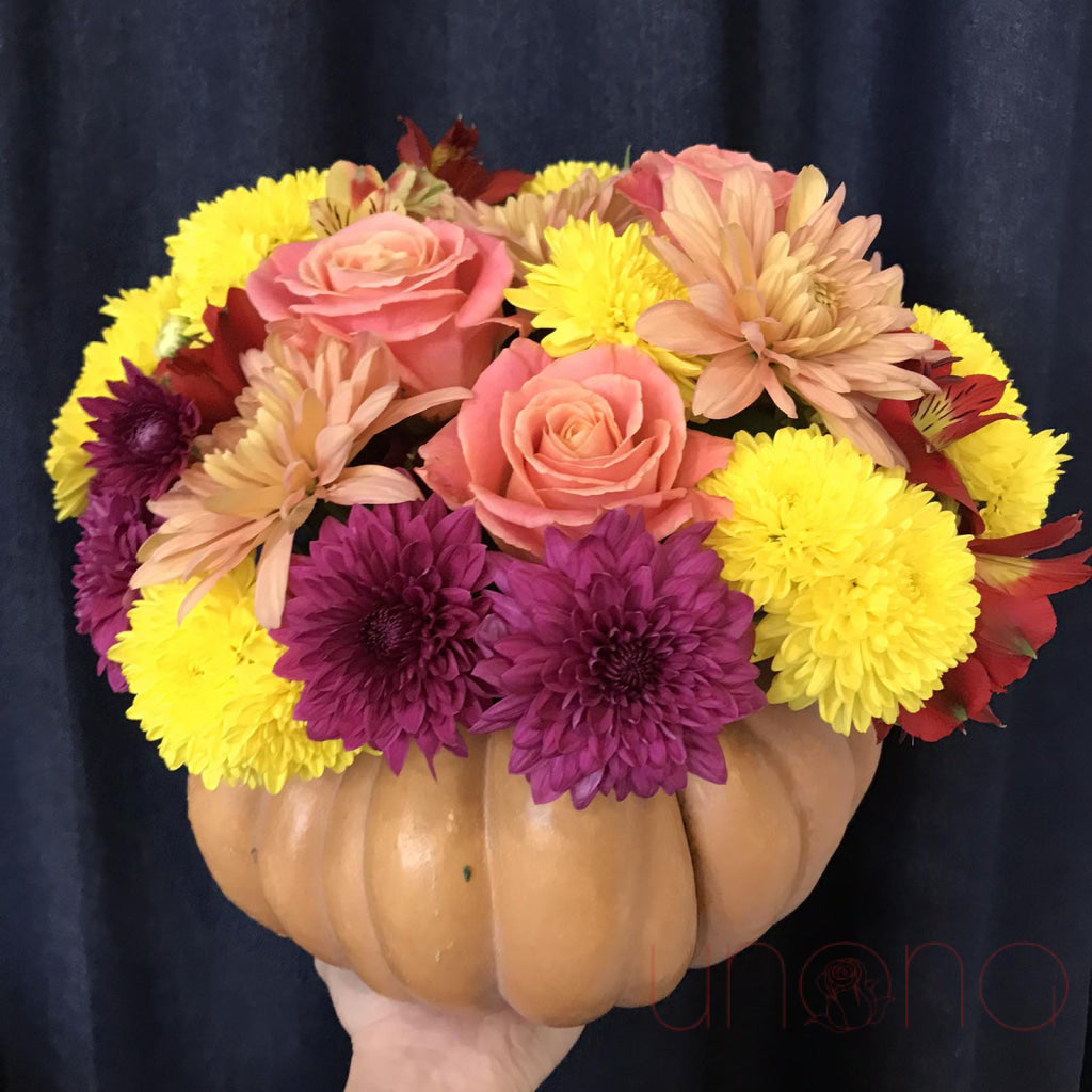 Thanks-For-Giving A Pumpkin Flowers