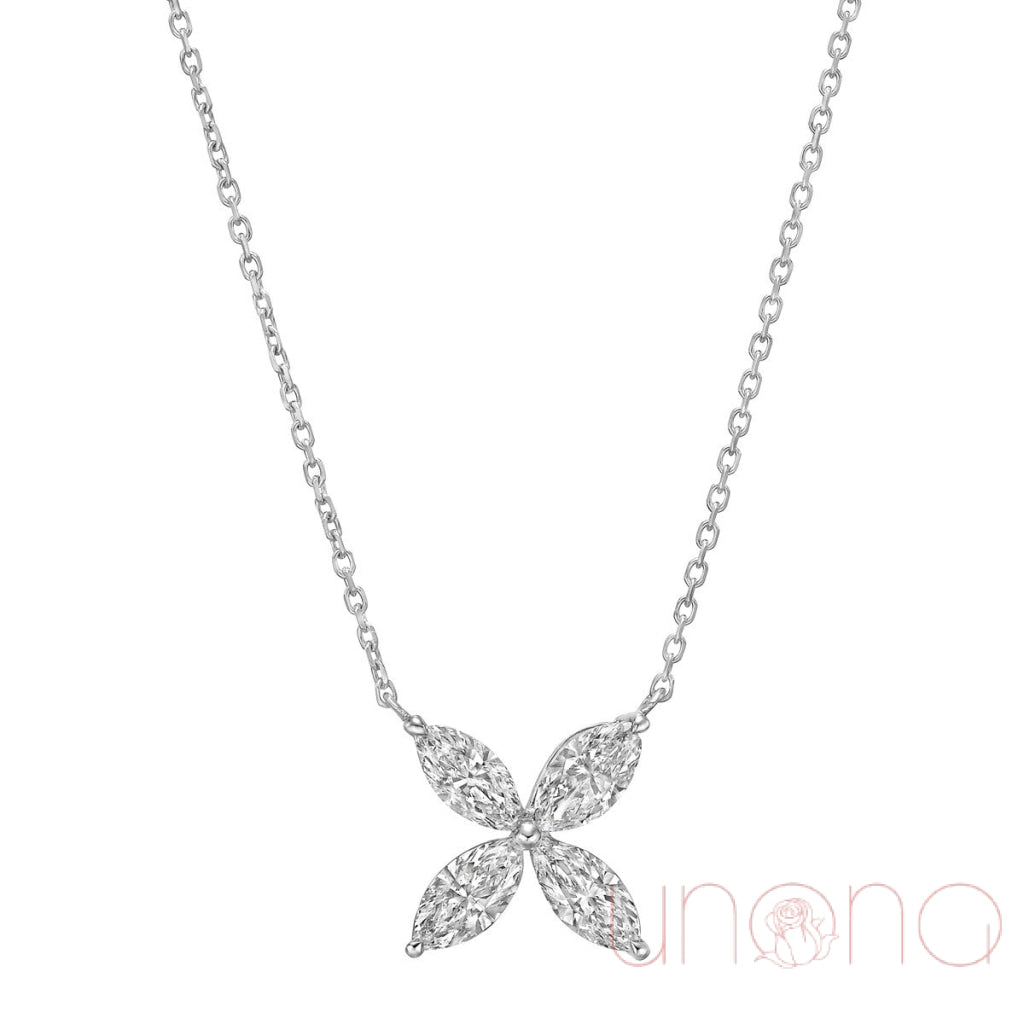 Tiffany Style Sterling Silver Flower Necklace | Ukraine Gift Delivery.