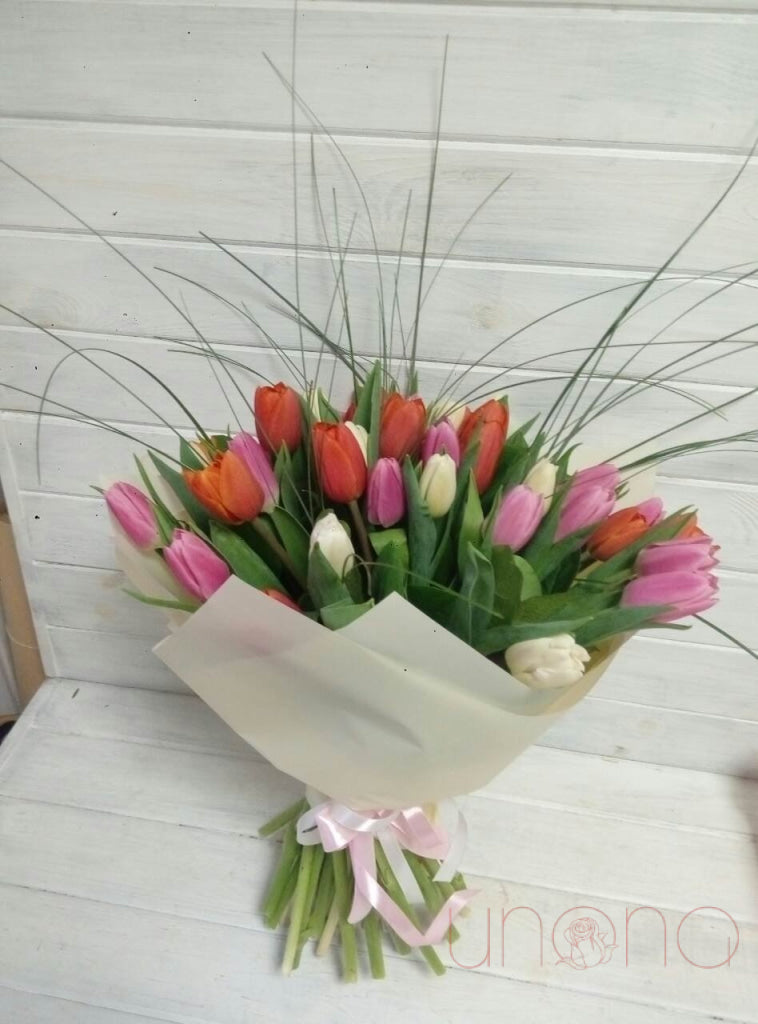 True Love Tulips Bouquet | Ukraine Gift Delivery.