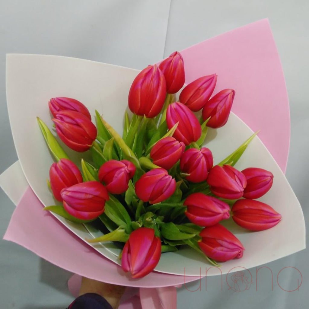 Vivid Tulips Bouquet | Ukraine Gift Delivery.