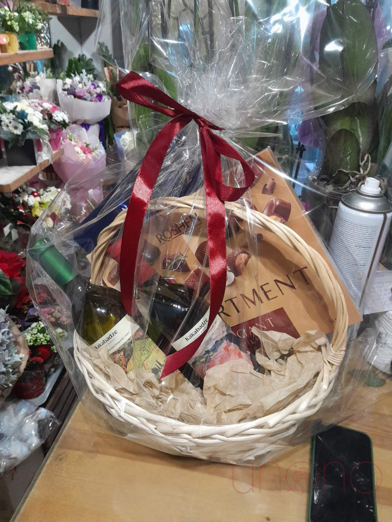 Wine And Chocolates Gift Basket By Holidays