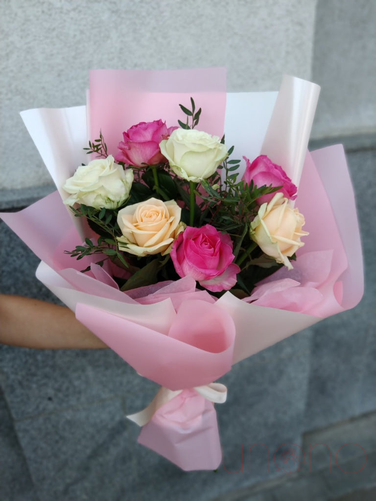 "You are Fabulous" Multicolored Roses | Ukraine Gift Delivery.